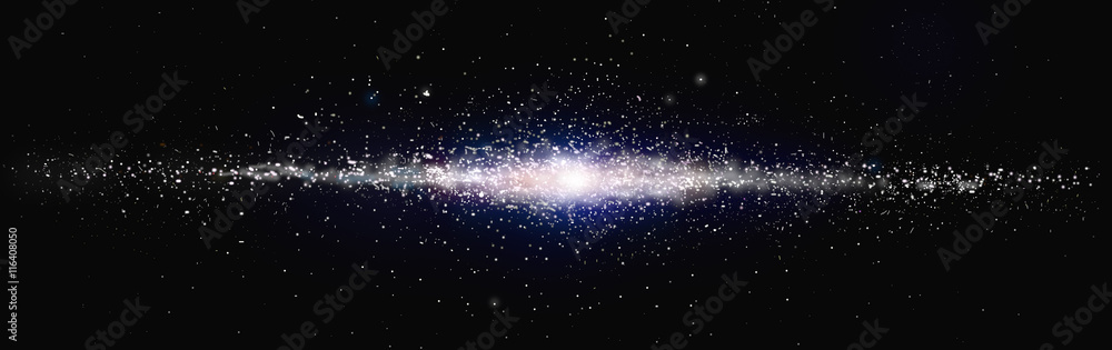 Fototapeta premium Galaxy Space Banner
