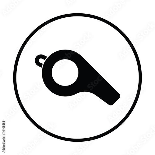 American football whistle icon