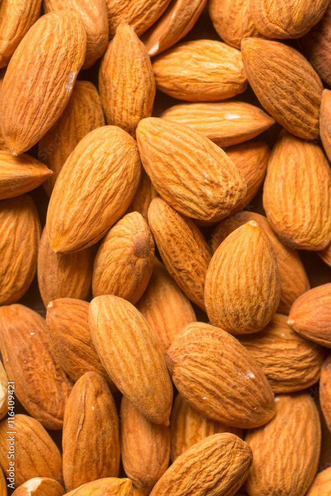 Fototapeta premium Close-Up on Almonds Nuts