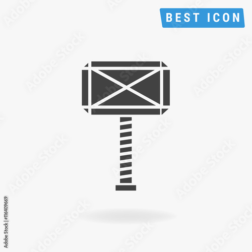 Thor Hammer Icon, vector icon eps10.