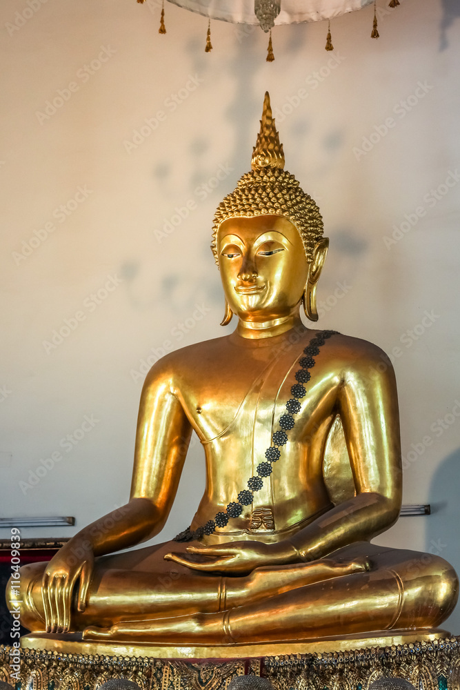 magnificent Buddha statue at Wat Pho (Temple), Bangkok, Thailand magnificent Buddha statue at Wat Pho (Temple), Bangkok, Thailand
