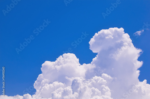 beautiful blue sky with cloud for nature background