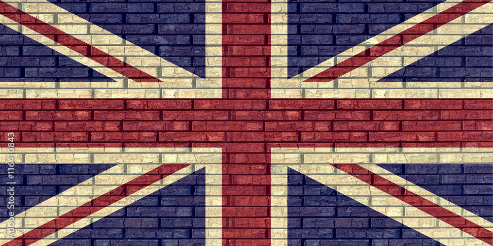 Fototapeta premium Union Jack Graffiti