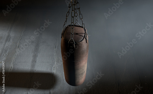 Vintage Leather Punching Bag © alswart