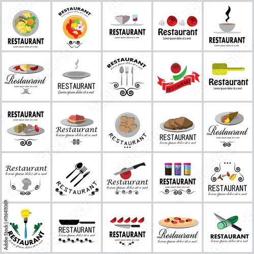 Restaurant Icons Set: Vector Illustration, Graphic Design. Collection Of Colorful Icons. For Web, Websites, Print, Presentation Templates, Mobile Applications And Promotional Materials