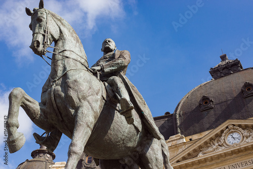 Statue of King Carol I, in Bucharest