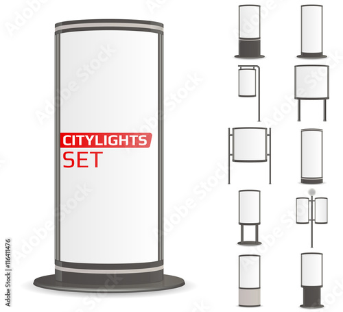 Advertise citylights set.