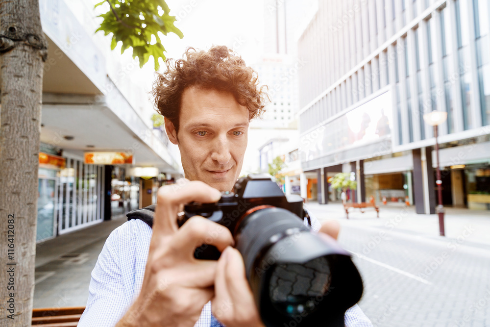 Male photographer taking picture Male photographer taking picture