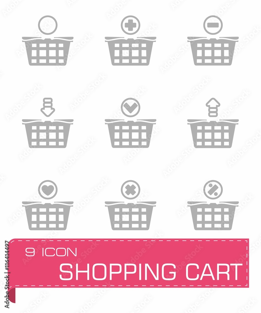Vector Shopping cart icon set Vector Shopping cart icon set