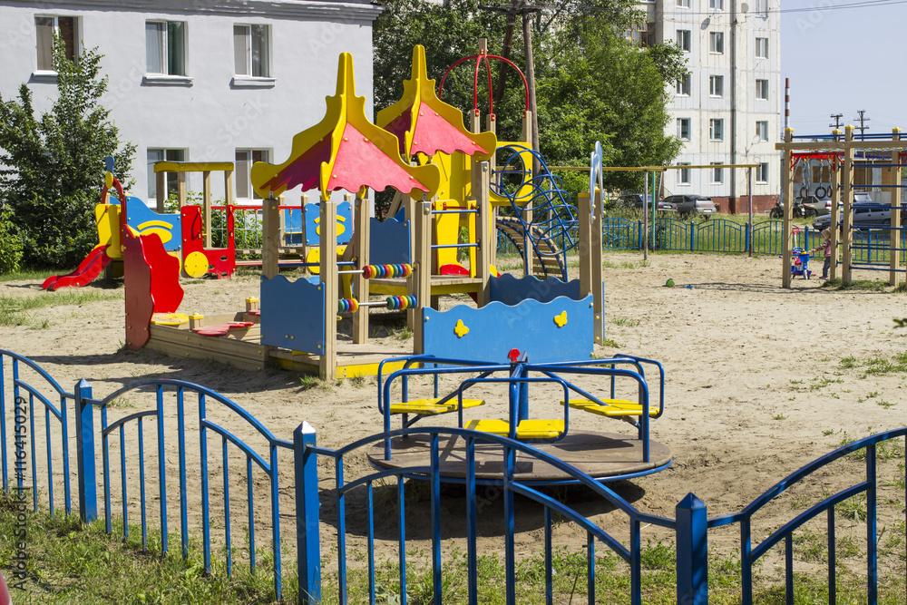 Fototapeta premium Детская игровая площадка.