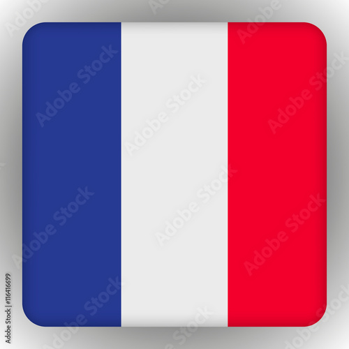 Flag of France. Icons Square Shape . vector illustration Free Download Flag of France. Icons Square Shape . vector illustration - GFXLoad