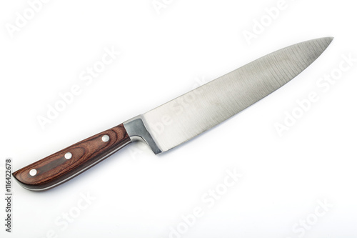 Photographie Kitchen knife isolated