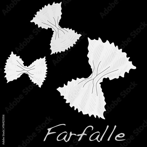 farfalle vector image