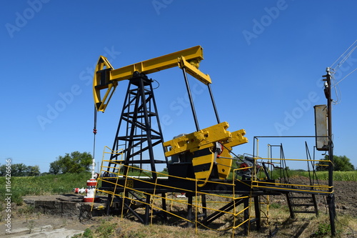 Pumping unit as the oil pump installed on a well