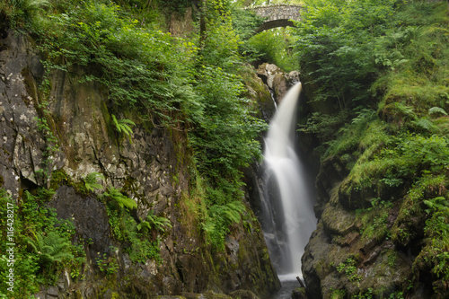 Aira Force Waterfall  Ullswater  Lake District  UK.