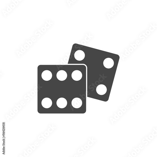 Dice Icon, Vector dices icon