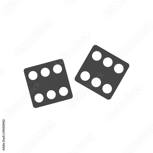 Dice Icon, Vector dices icon