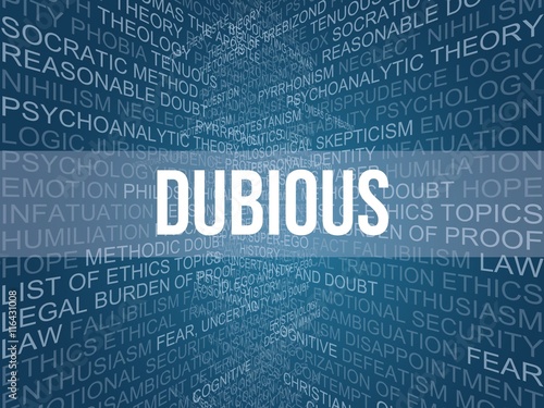 Принти на полотні dubious
