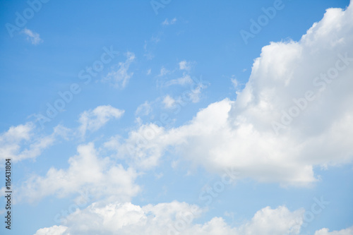 Fototapeta Naklejka Na Ścianę i Meble -  blue sky with cloud, concept of hope, new start, Fresh