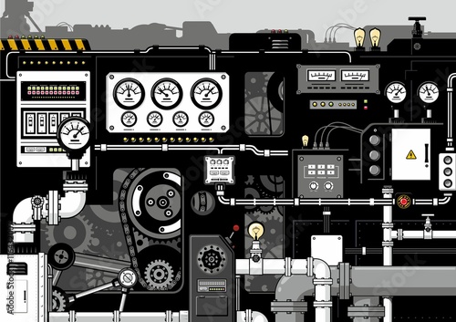 Machine parts background