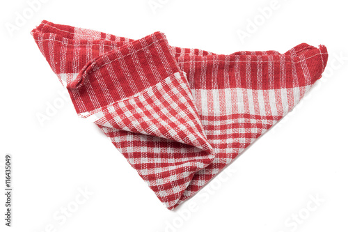 Kitchen towel isolated on white background