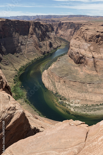 Arizona Horseshoe Bend meander of Colorado River in Glen Canyon, USA