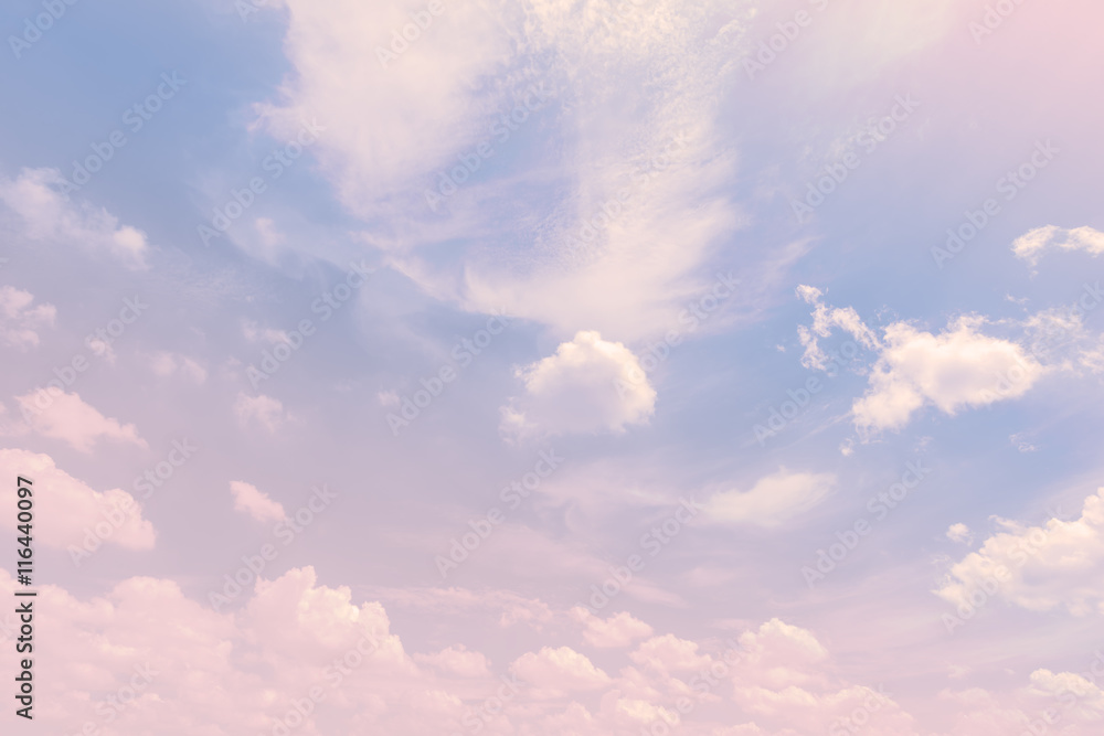 Sky with a pastel colored gradient