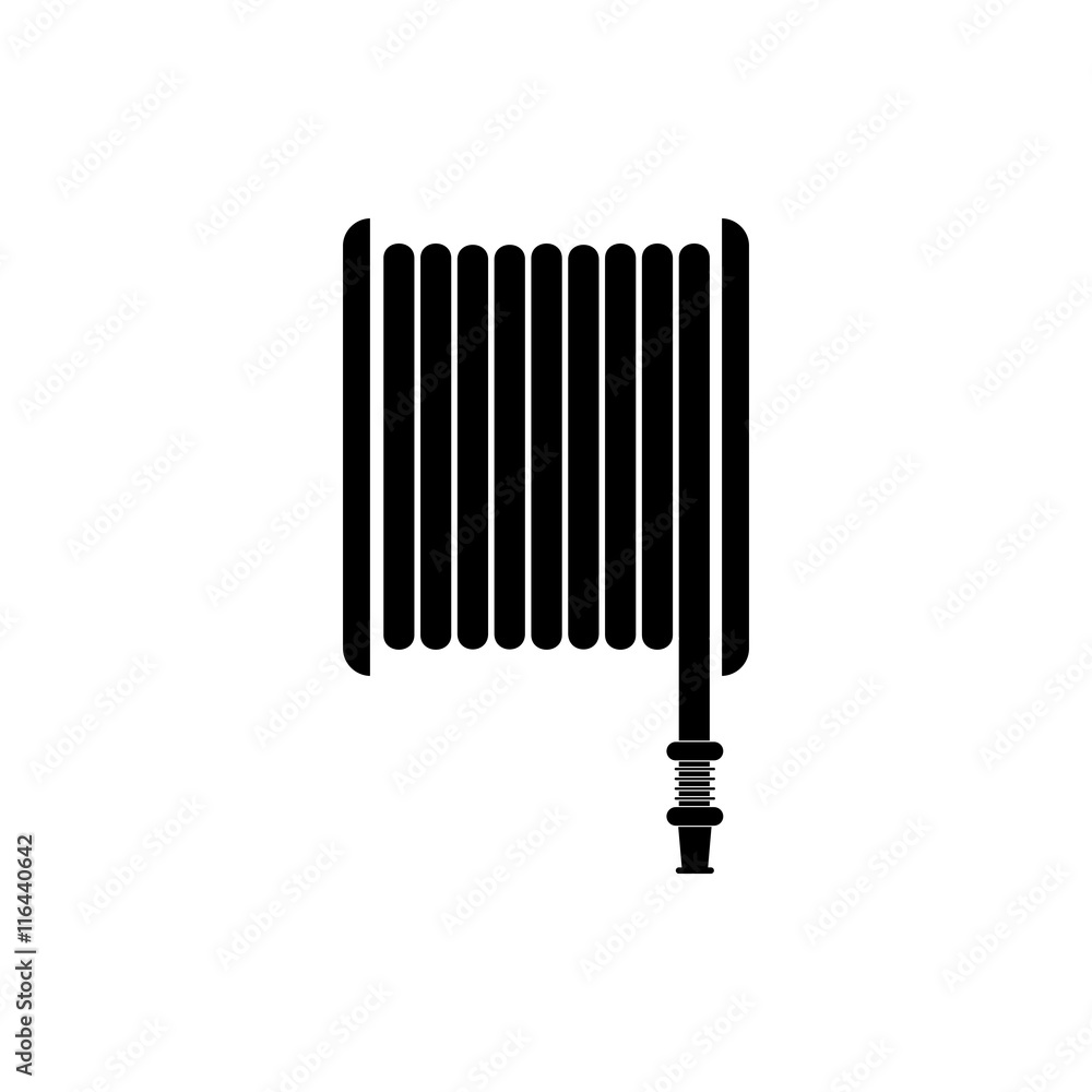 Fire station, Fire hose reel Vector Stock Vector Adobe Stock