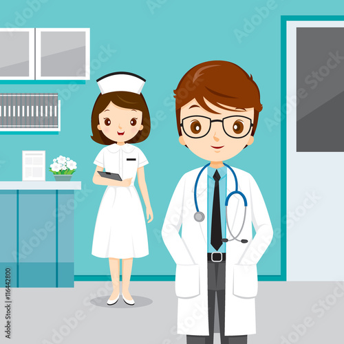 Doctor And Nurse, People Occupation, Physician, Hospital, Checkup, Patient, Healthy, Treatment, Personnel