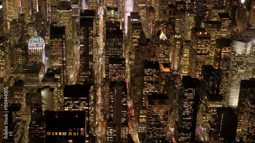 Aerial view of new york city skyline. cityscape metropolis. 