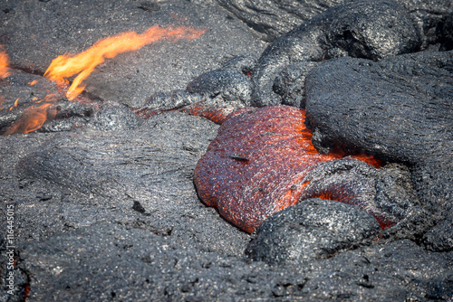 Obraz na płótnie Lava flow in lava field