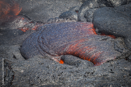 Obraz na płótnie Lava flow in lava field