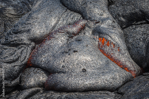Obraz na płótnie Lava flow in lava field