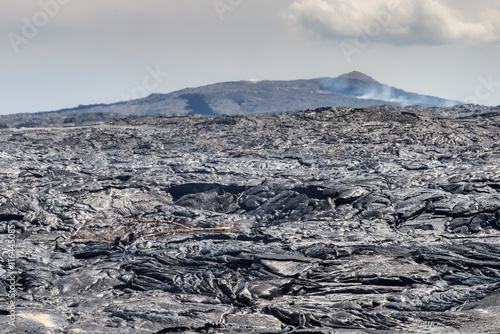 Obraz na płótnie Lava flow in lava field