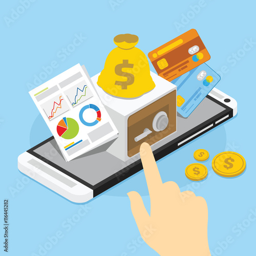 mobile banking with safe
