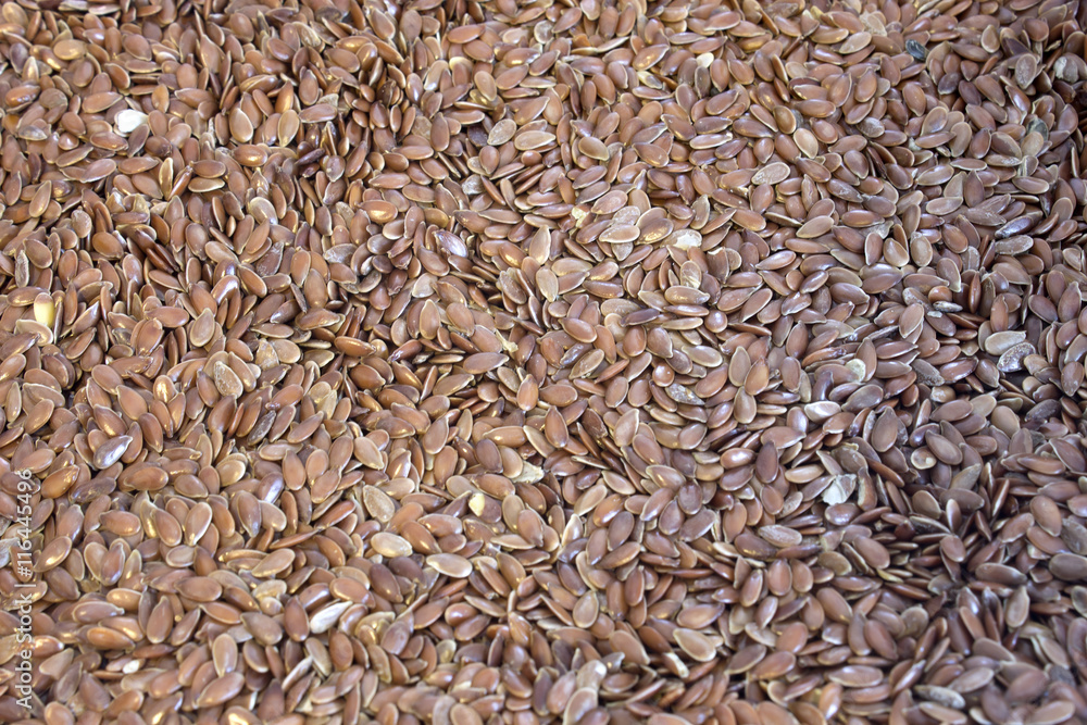 This is a photograph of Brown Flax seeds This is a photograph of Brown Flax seeds