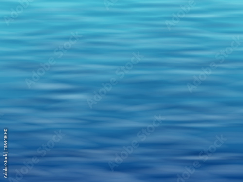 Blue water with waves. Sea or ocean surface. Vector background. 