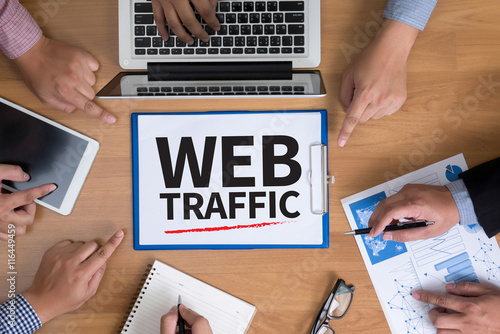 WEB TRAFFIC (business, technology, internet and networking conce