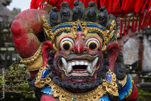 Balinese God statue in Central Bali temple. Indonesia © OlegD