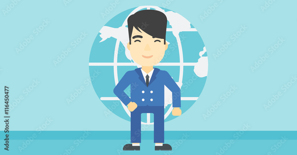 Businessman taking part in global business. Businessman taking part in global business.