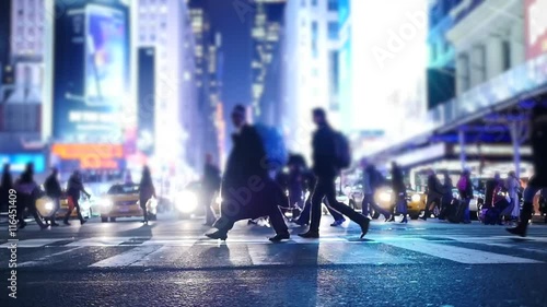 Wallpaper Mural people walking in the city. urban lifestyle background. pedestrians walkers Torontodigital.ca