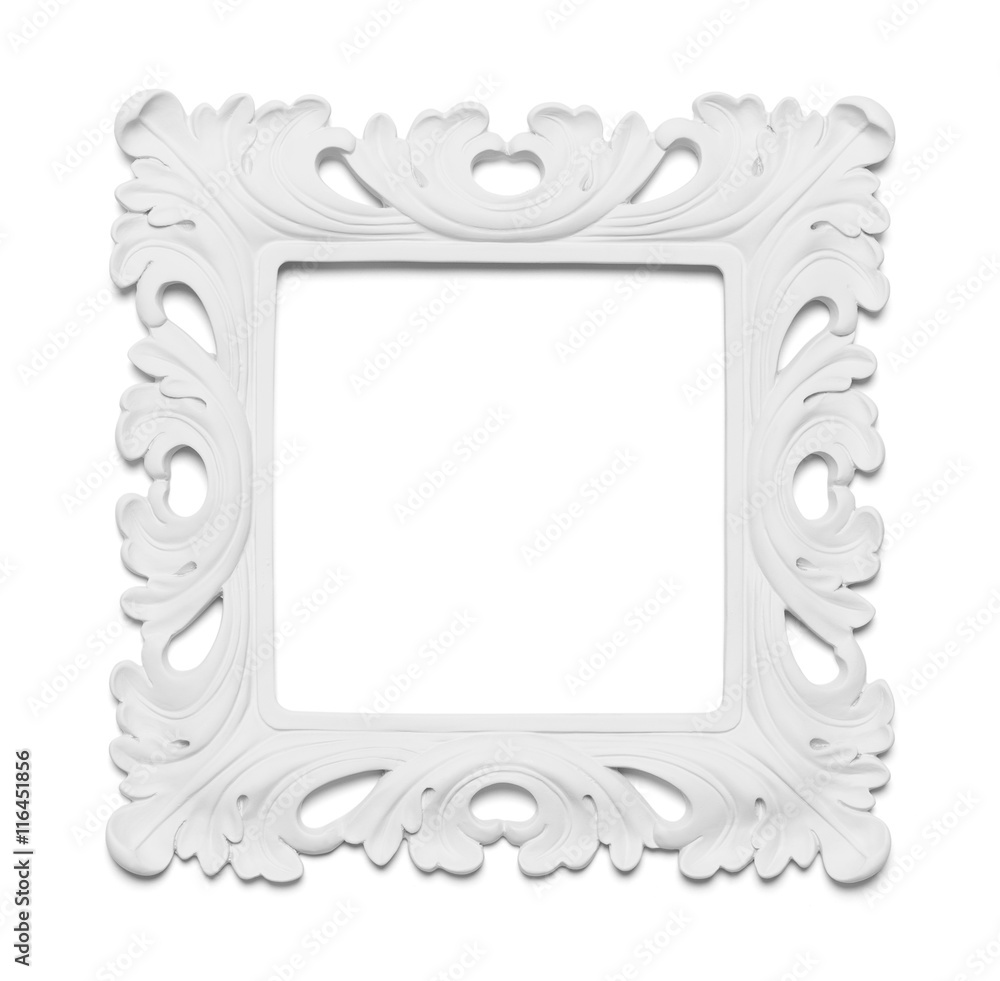White Ornate Frame Stock Photo | Adobe Stock