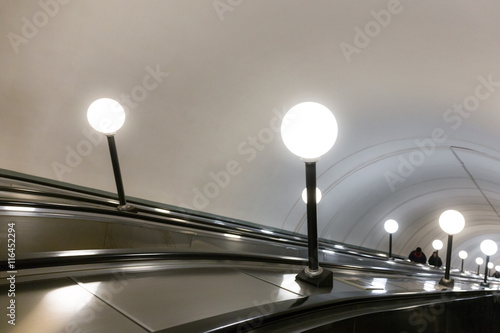 Escalator in Moscow metro