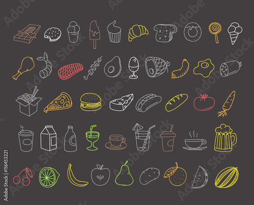 Different colorful citrus slices on black background