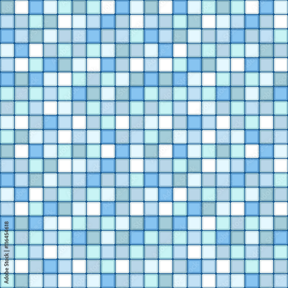 mosaic seamless pattern. square tile with pastel blue colors mosaic seamless pattern. square tile with pastel blue colors