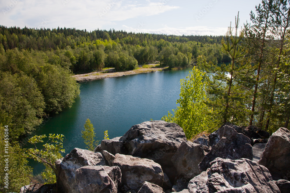 Republic of Karelia. Mountain park Republic of Karelia. Mountain park