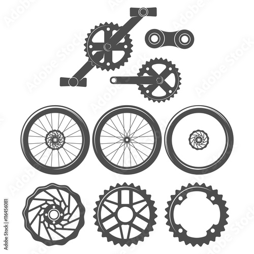 mountain bike badges, logo and labels