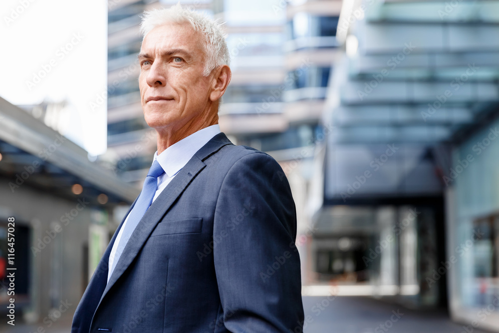 Portrait of confident businessman outdoors Portrait of confident businessman outdoors