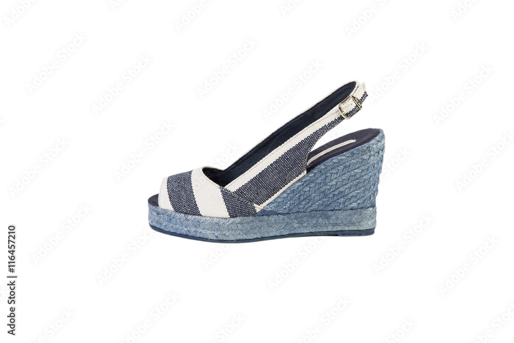 Women's sandals on a white background, online shop Women's sandals on a white background, online shop