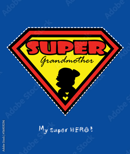 Super grandmother design card